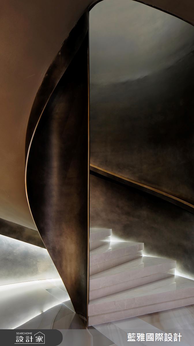 146坪新成屋(5年以下)＿奢華風樓梯案例圖片＿藍雅國際設計＿藍雅_40之25