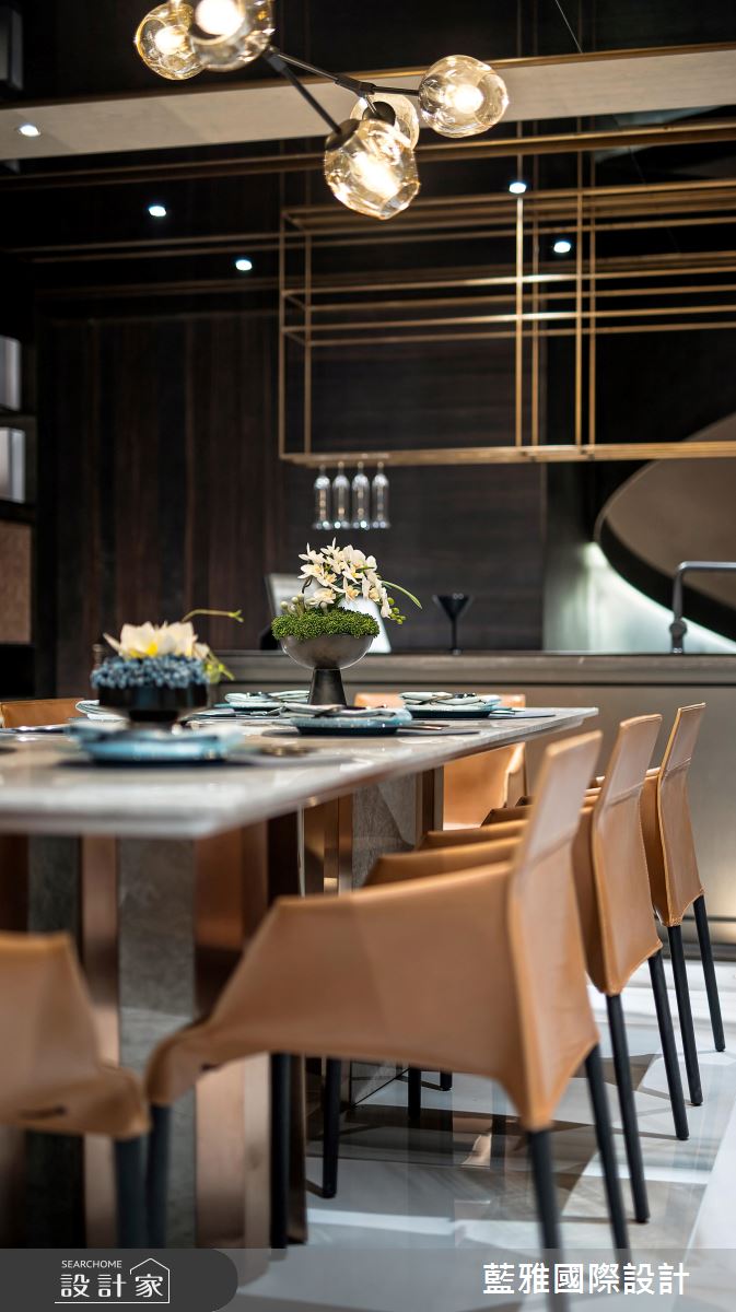 146坪新成屋(5年以下)＿奢華風餐廳中島案例圖片＿藍雅國際設計＿藍雅_40之15
