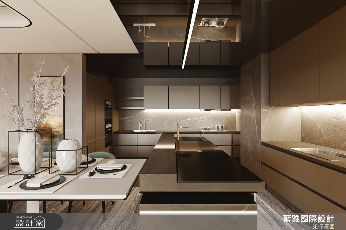 44坪新成屋(5年以下)＿現代風餐廳廚房案例圖片＿藍雅國際設計＿藍雅_42之9