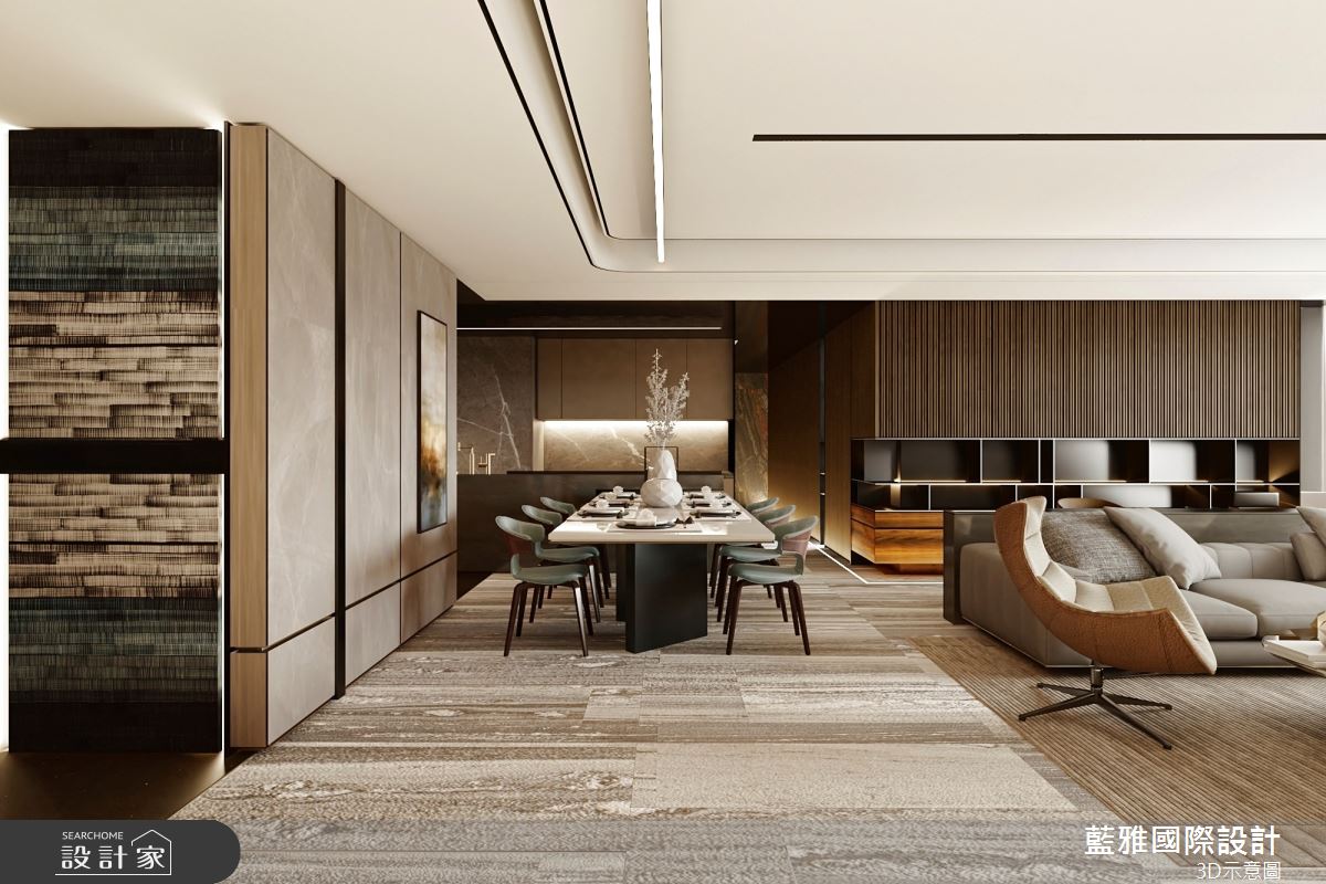 44坪新成屋(5年以下)＿現代風客廳餐廳案例圖片＿藍雅國際設計＿藍雅_42之2