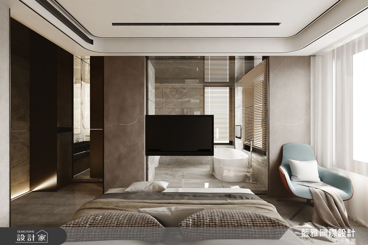 44坪新成屋(5年以下)＿現代風臥室浴室案例圖片＿藍雅國際設計＿藍雅_42之18