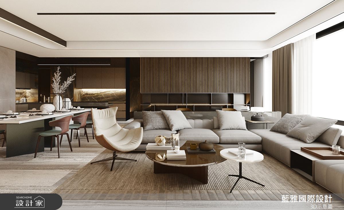 44坪新成屋(5年以下)＿現代風客廳餐廳案例圖片＿藍雅國際設計＿藍雅_42之4