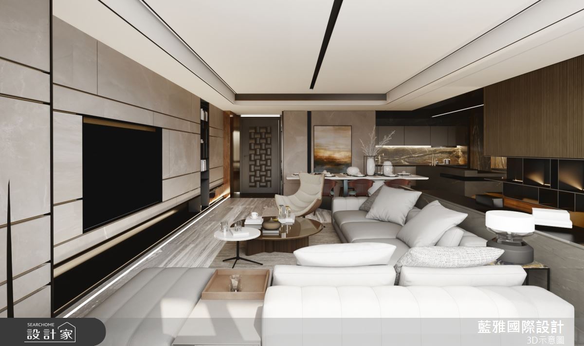 44坪新成屋(5年以下)＿現代風客廳案例圖片＿藍雅國際設計＿藍雅_42之14