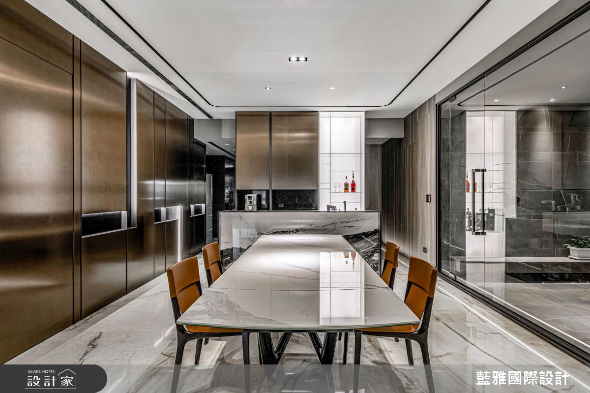80坪新成屋(5年以下)＿現代風餐廳吧檯案例圖片＿藍雅國際設計＿藍雅_45之20