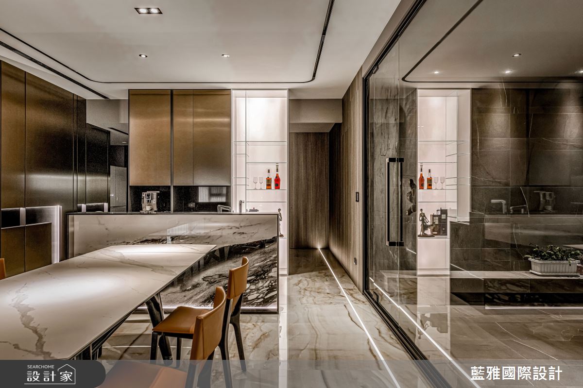 80坪新成屋(5年以下)＿現代風餐廳吧檯案例圖片＿藍雅國際設計＿藍雅_45之21