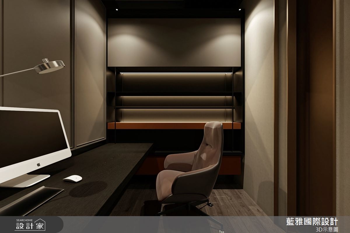 100坪新成屋(5年以下)＿現代風書房案例圖片＿藍雅國際設計＿藍雅_港都之峰之16