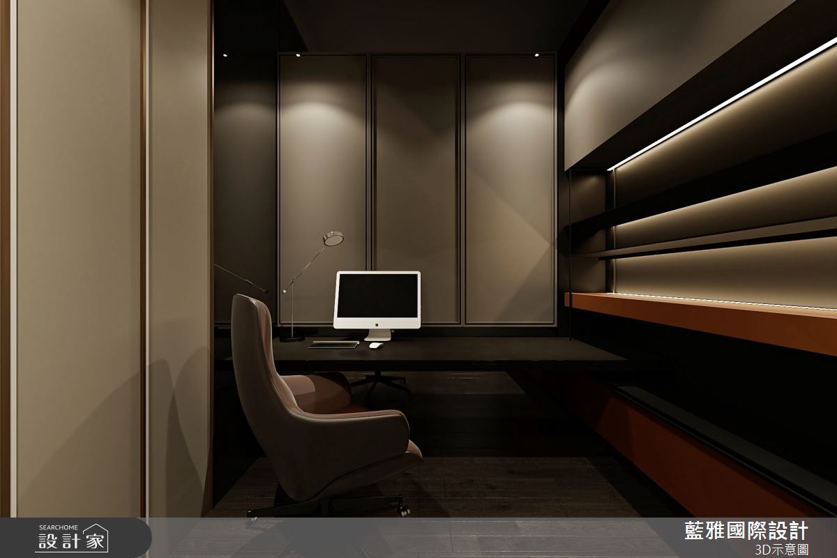 100坪新成屋(5年以下)＿現代風書房案例圖片＿藍雅國際設計＿藍雅_港都之峰之15