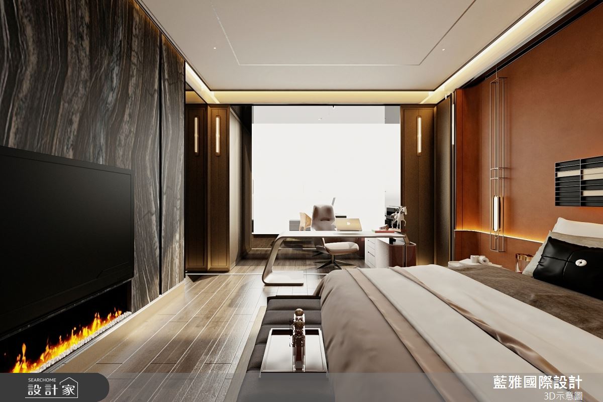 100坪新成屋(5年以下)＿現代風臥室案例圖片＿藍雅國際設計＿藍雅_港都之峰之7