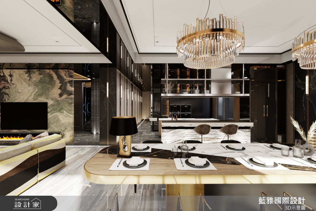 100坪新成屋(5年以下)＿現代風餐廳案例圖片＿藍雅國際設計＿藍雅_港都之峰之5