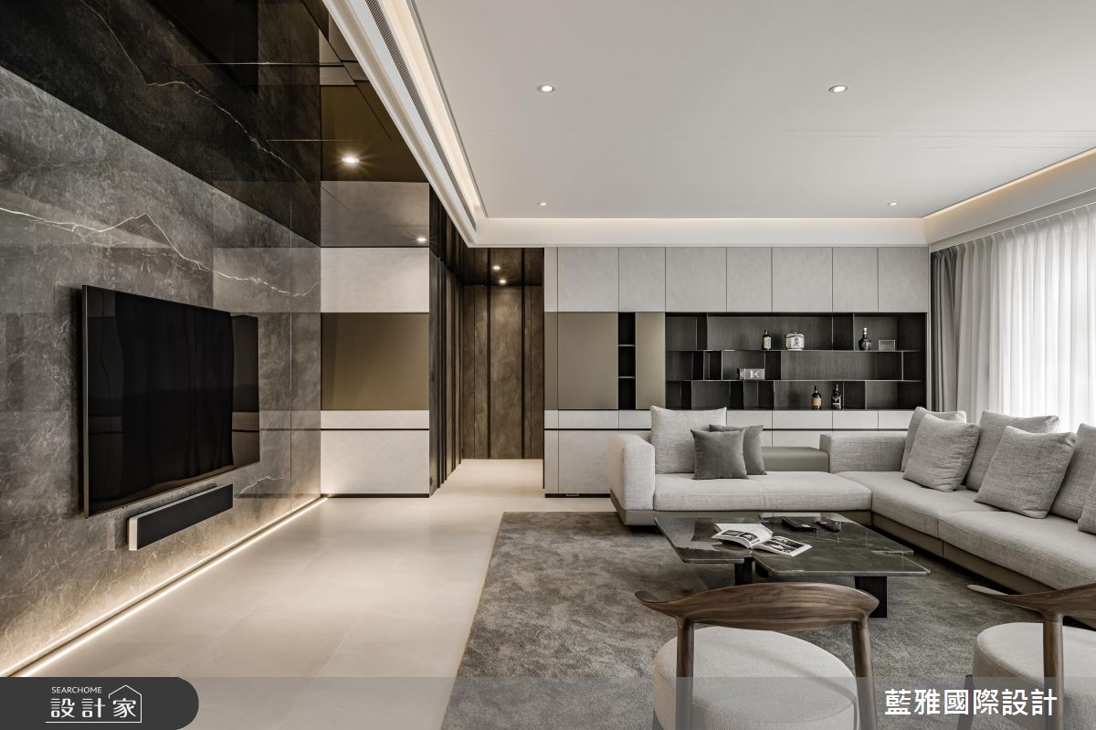 75坪毛胚屋＿現代輕奢風客廳案例圖片＿藍雅國際設計＿藍雅_靜逸之居之5