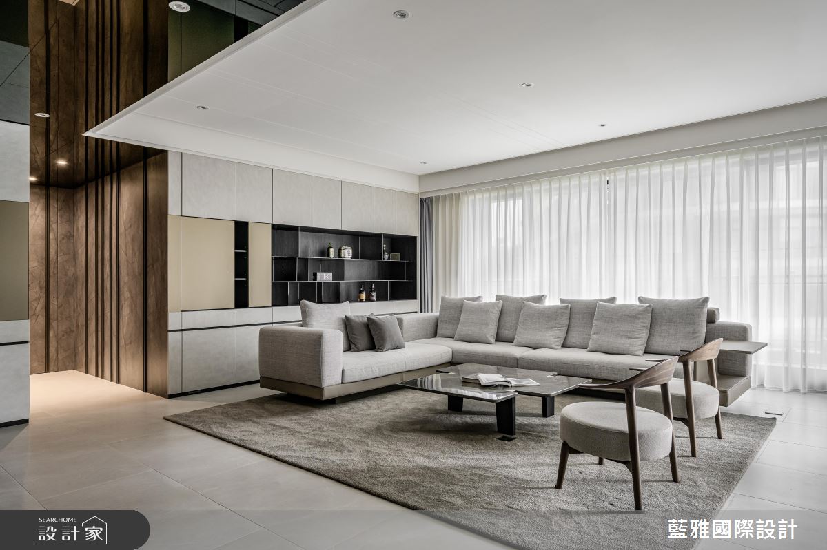 75坪毛胚屋＿現代輕奢風客廳案例圖片＿藍雅國際設計＿藍雅_靜逸之居之7