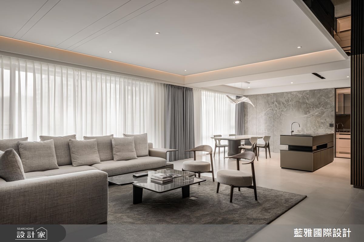 75坪毛胚屋＿現代輕奢風客廳餐廳案例圖片＿藍雅國際設計＿藍雅_靜逸之居之9