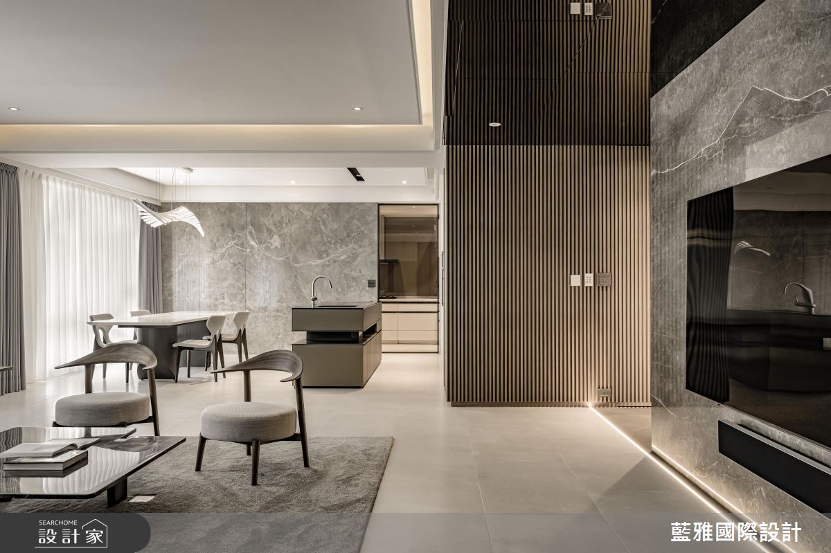 75坪毛胚屋＿現代輕奢風客廳餐廳案例圖片＿藍雅國際設計＿藍雅_靜逸之居之12