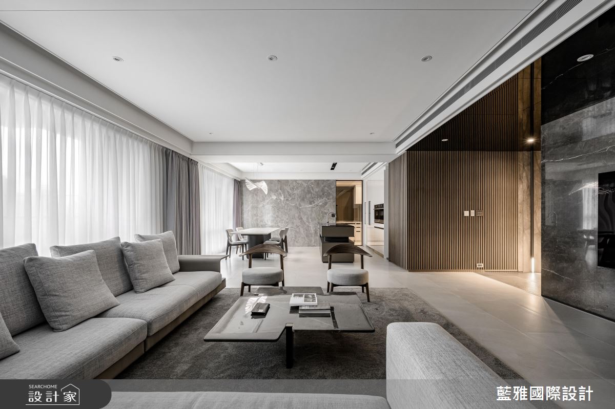 75坪毛胚屋＿現代輕奢風客廳餐廳案例圖片＿藍雅國際設計＿藍雅_靜逸之居之11