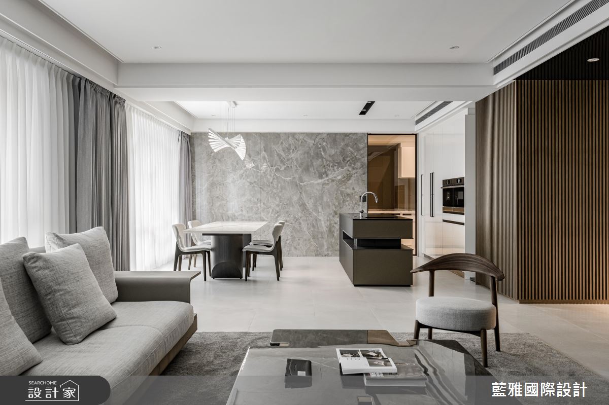 75坪毛胚屋＿現代輕奢風客廳餐廳案例圖片＿藍雅國際設計＿藍雅_靜逸之居之13
