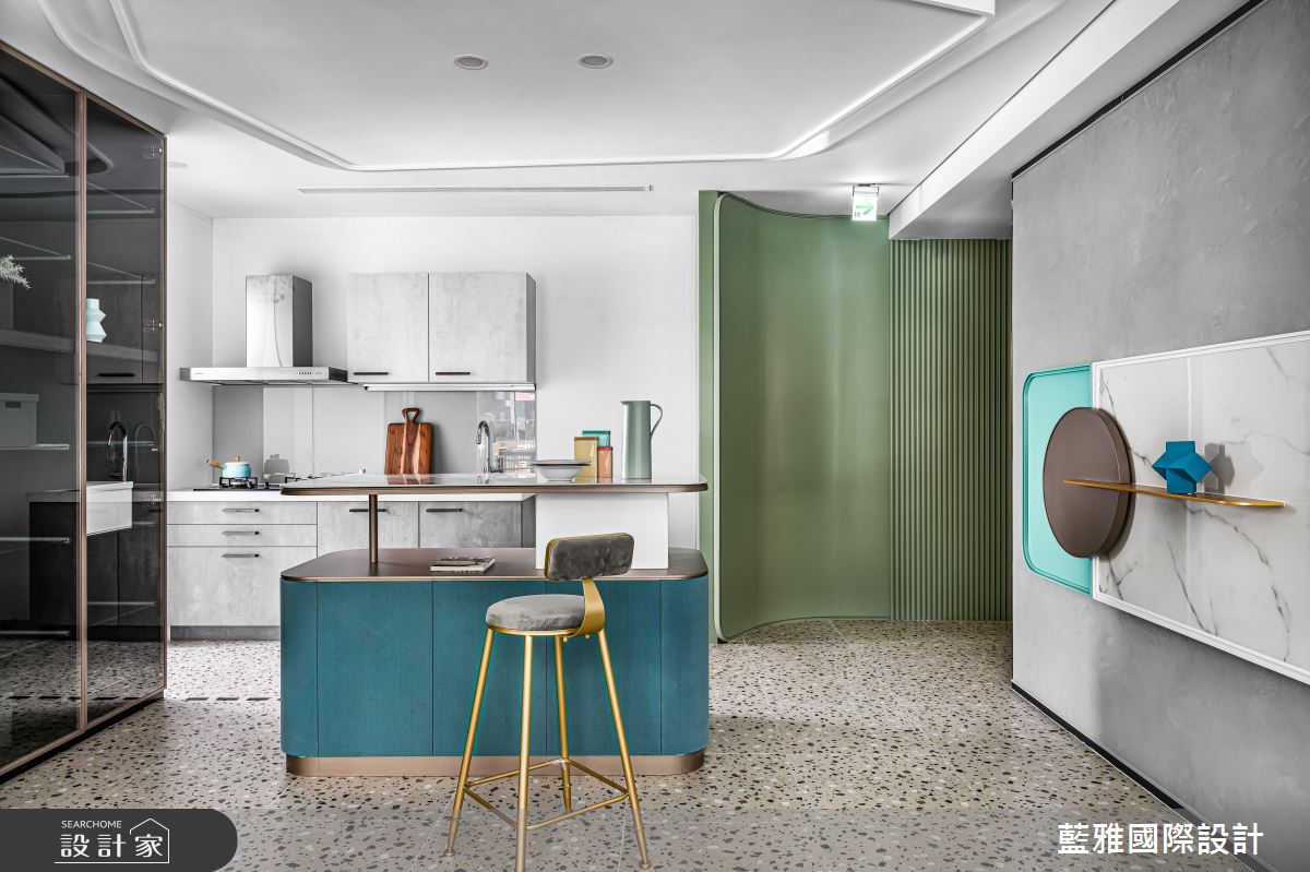 27坪預售屋＿混搭風玄關廚房中島案例圖片＿藍雅國際設計＿藍雅_冬慶之歌-2之11