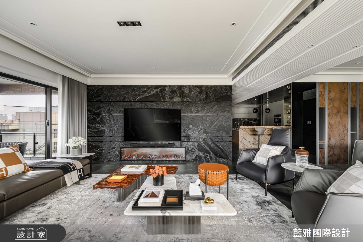 68坪新成屋(5年以下)＿飯店風客廳案例圖片＿藍雅國際設計＿藍雅_石尚峰華之4