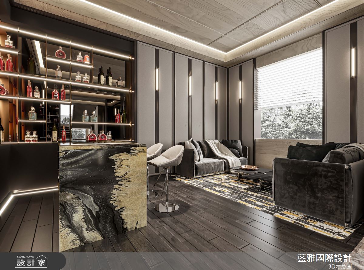 357坪毛胚屋＿奢華風吧檯案例圖片＿藍雅國際設計＿藍雅_大野別也之14