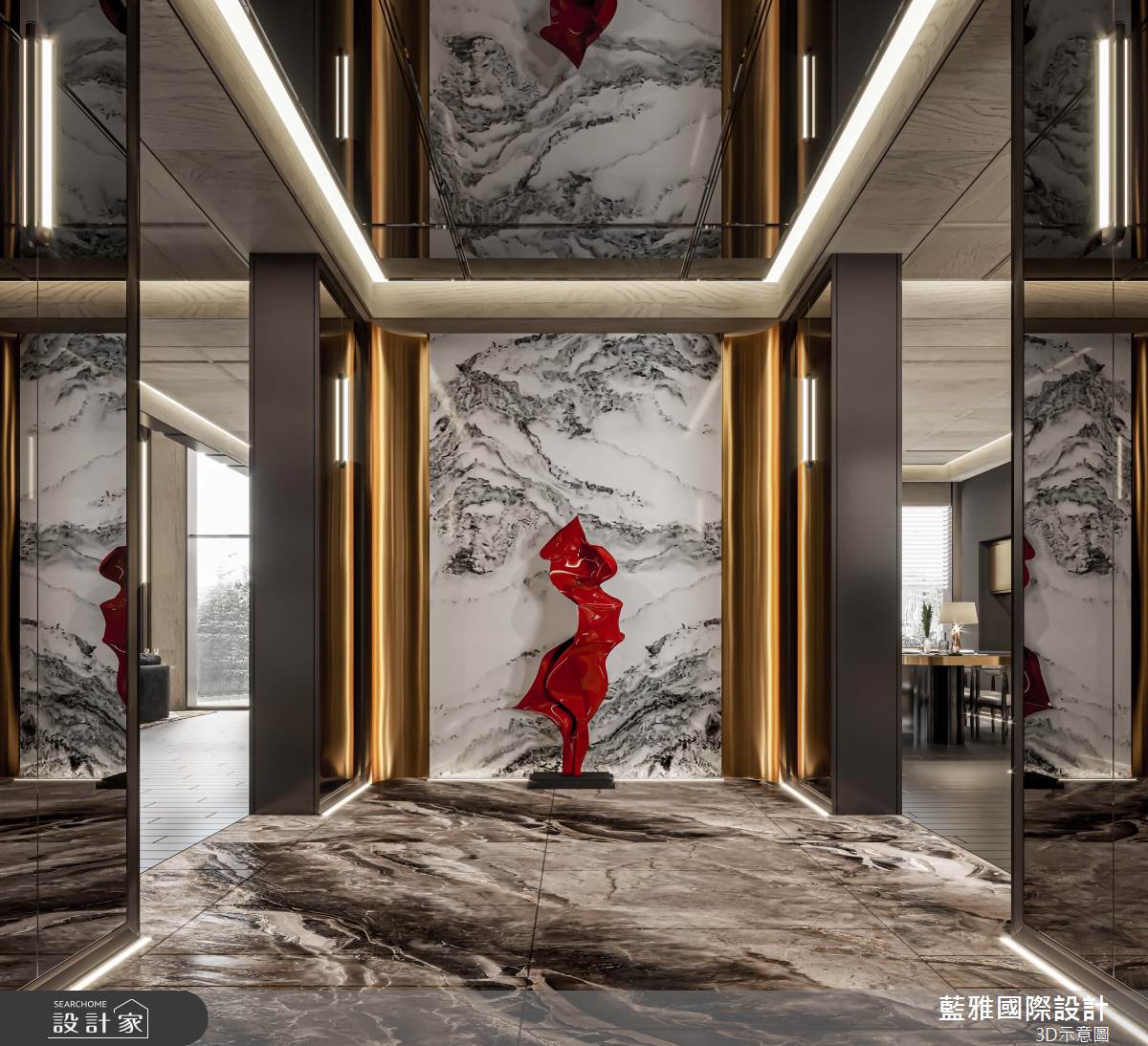 357坪毛胚屋＿奢華風玄關案例圖片＿藍雅國際設計＿藍雅_大野別也之1