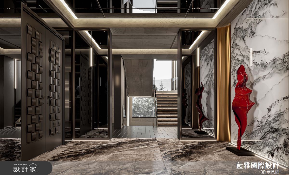 357坪毛胚屋＿奢華風玄關案例圖片＿藍雅國際設計＿藍雅_大野別也之2