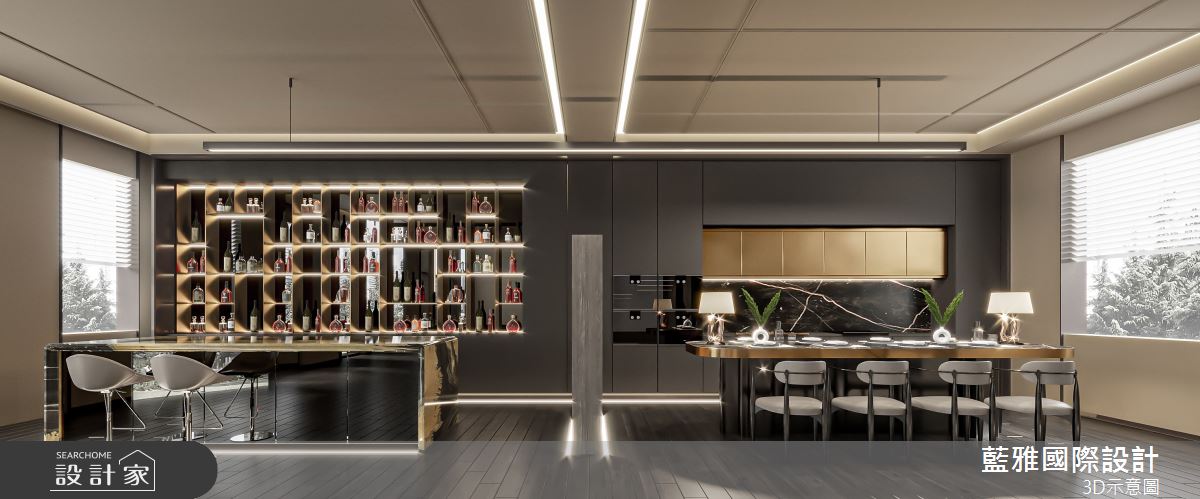 357坪毛胚屋＿奢華風餐廳吧檯案例圖片＿藍雅國際設計＿藍雅_大野別也之12