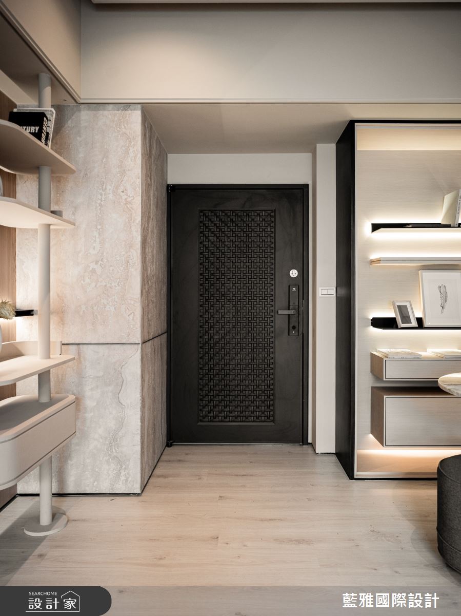 38坪新成屋(5年以下)＿現代人文風玄關案例圖片＿藍雅國際設計＿藍雅_開朗和合之6