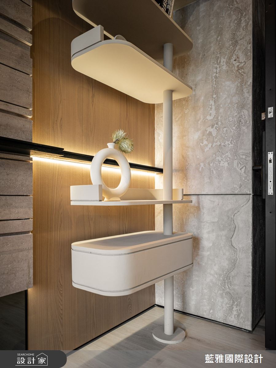 38坪新成屋(5年以下)＿現代人文風玄關案例圖片＿藍雅國際設計＿藍雅_開朗和合之10