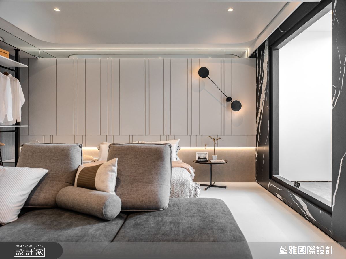 28坪新成屋(5年以下)＿現代前衛風客廳臥室案例圖片＿藍雅國際設計＿藍雅_開朗雅白之26