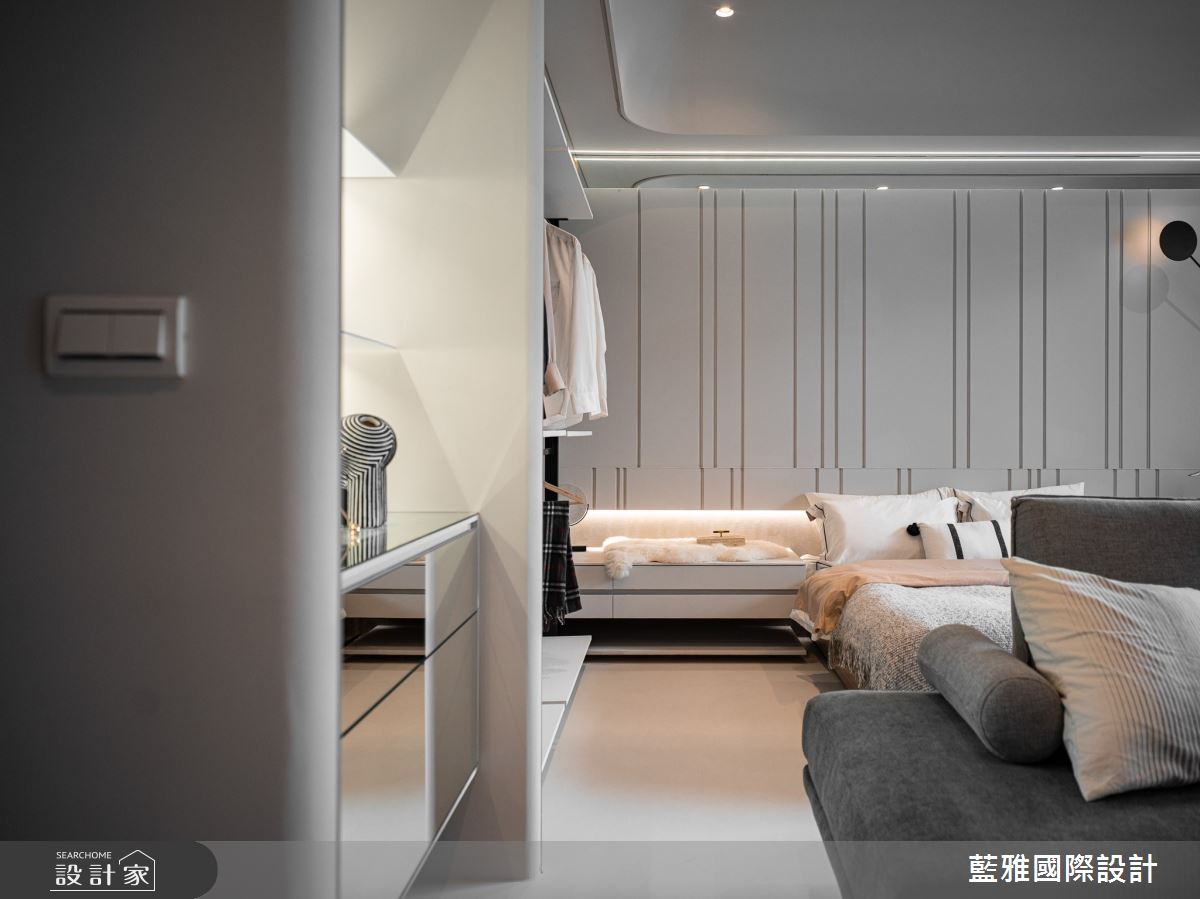 28坪新成屋(5年以下)＿現代前衛風客廳臥室案例圖片＿藍雅國際設計＿藍雅_開朗雅白之23