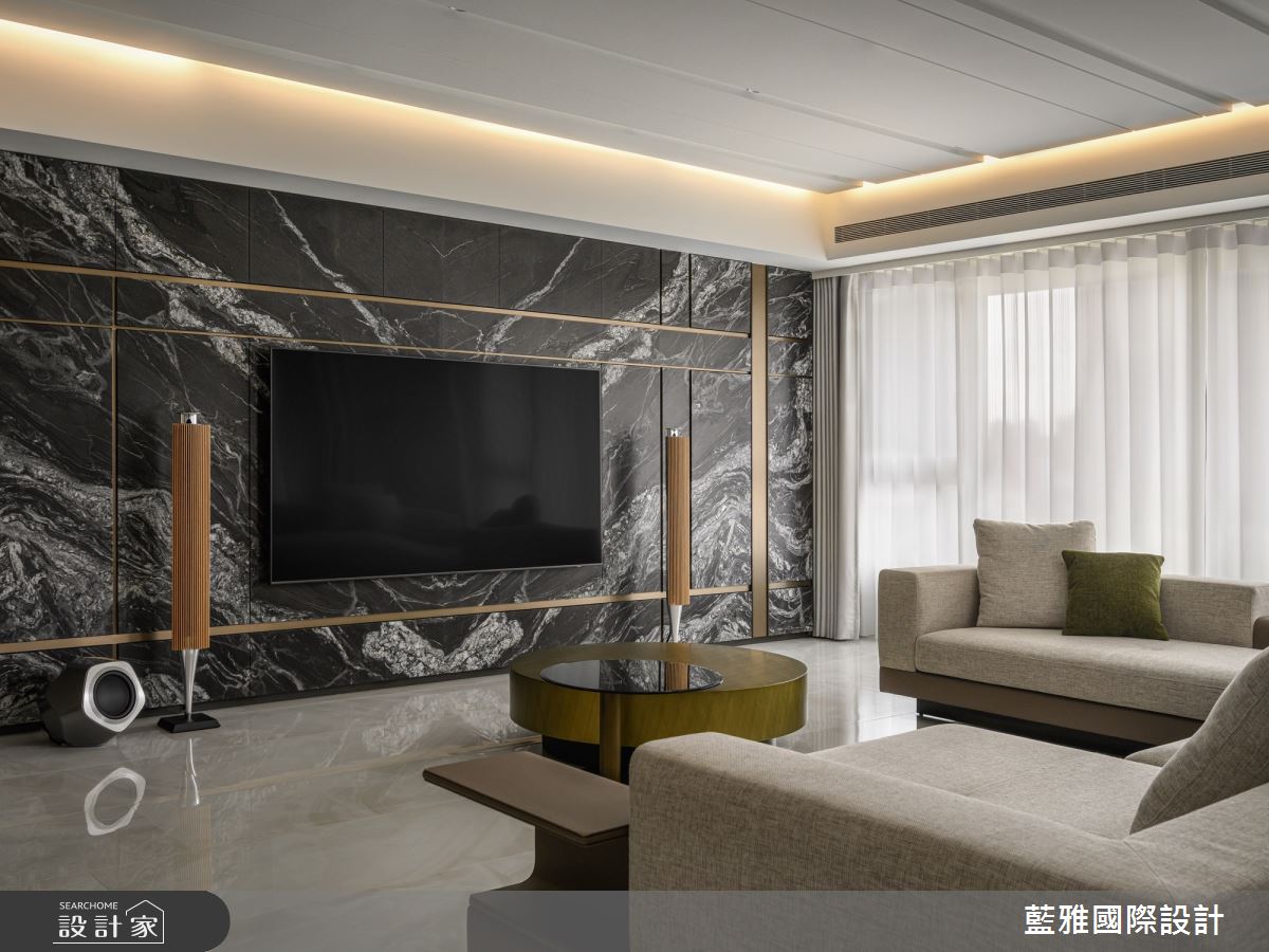 120坪毛胚屋＿混搭風客廳案例圖片＿藍雅國際設計＿藍雅_幾何樂章之5