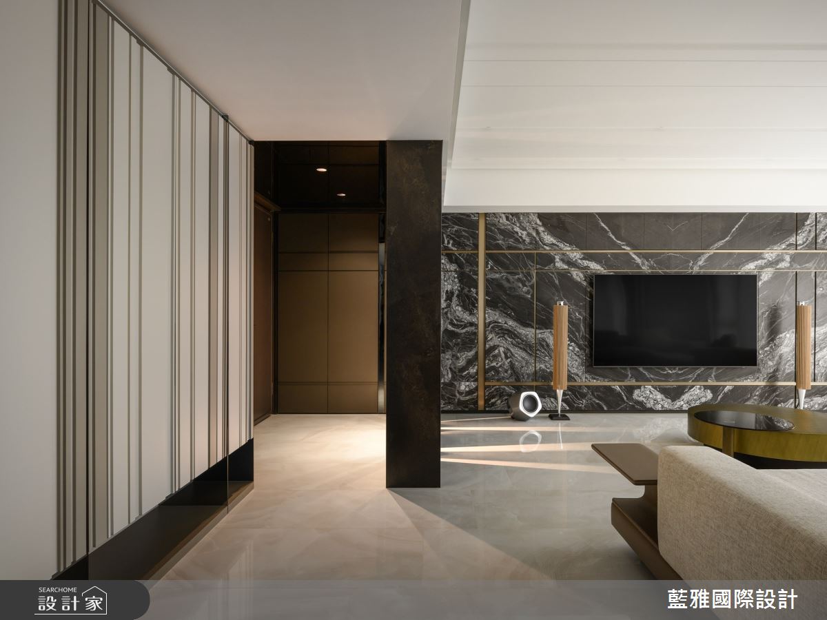 120坪毛胚屋＿混搭風客廳案例圖片＿藍雅國際設計＿藍雅_幾何樂章之2