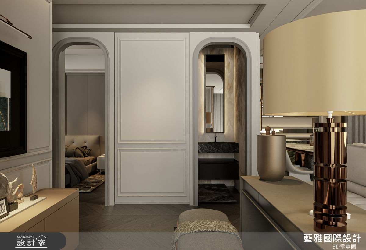 38坪新成屋(5年以下)＿現代風臥室浴室案例圖片＿藍雅國際設計＿藍雅_上曜國王湖A1之14