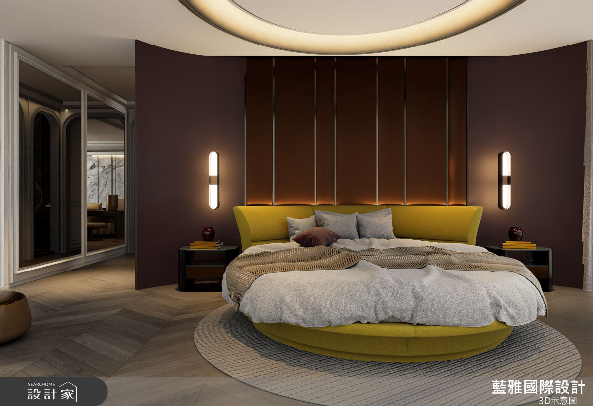 38坪新成屋(5年以下)＿現代風臥室案例圖片＿藍雅國際設計＿藍雅_上曜國王湖A1之19