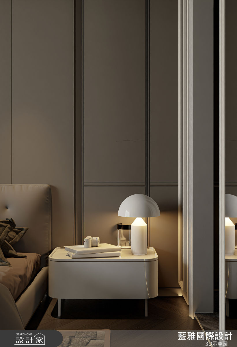 38坪新成屋(5年以下)＿現代風臥室案例圖片＿藍雅國際設計＿藍雅_上曜國王湖A1之22