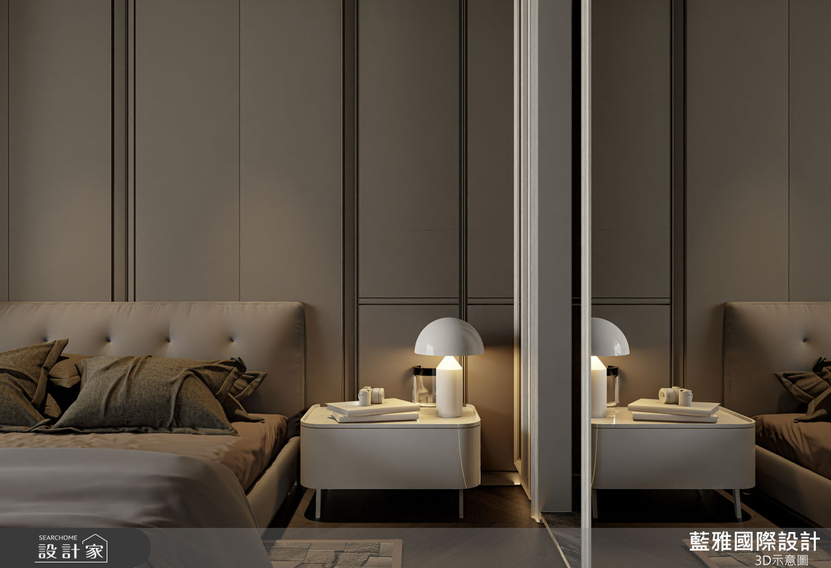 38坪新成屋(5年以下)＿現代風臥室案例圖片＿藍雅國際設計＿藍雅_上曜國王湖A1之21