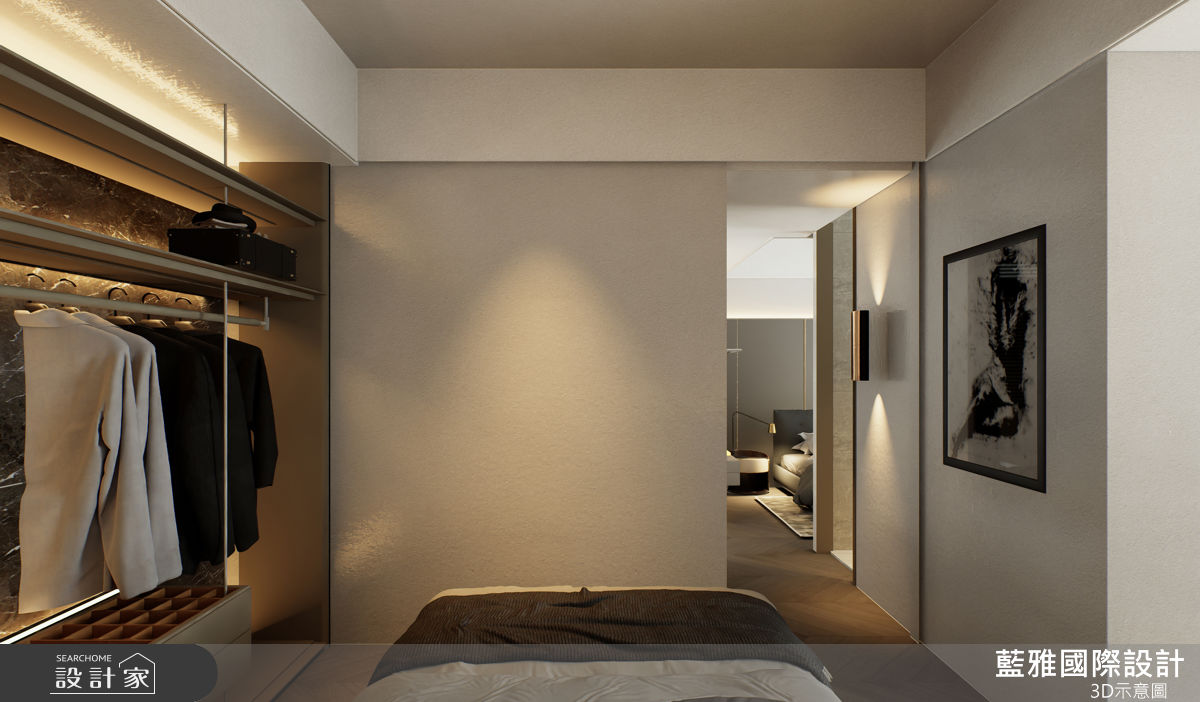 27坪新成屋(5年以下)＿現代風臥室案例圖片＿藍雅國際設計＿藍雅_善化白京A2之15