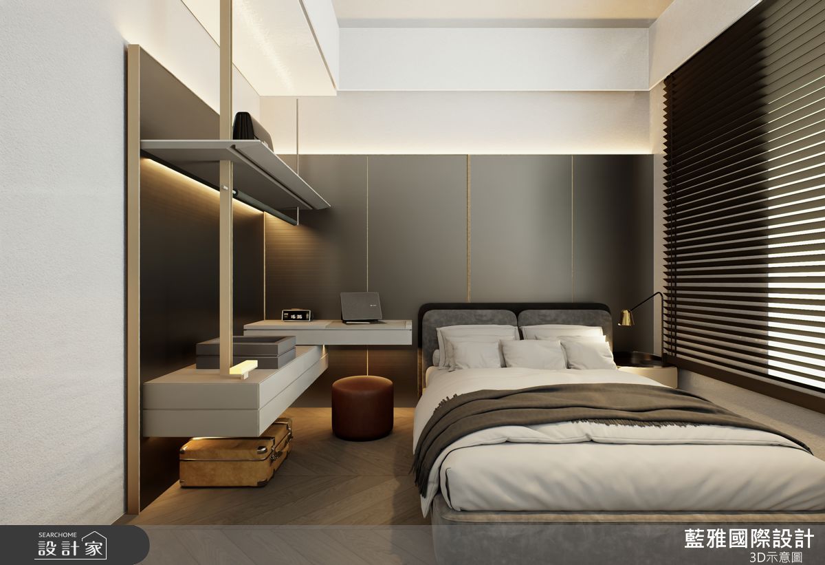 27坪新成屋(5年以下)＿現代風臥室案例圖片＿藍雅國際設計＿藍雅_善化白京A2之17