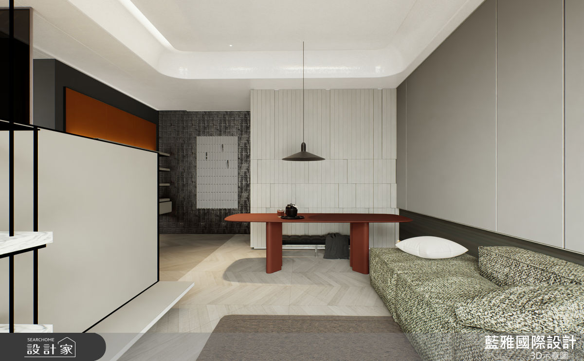 27坪新成屋(5年以下)＿現代風客廳餐廳案例圖片＿藍雅國際設計＿藍雅_善化白京A2之3