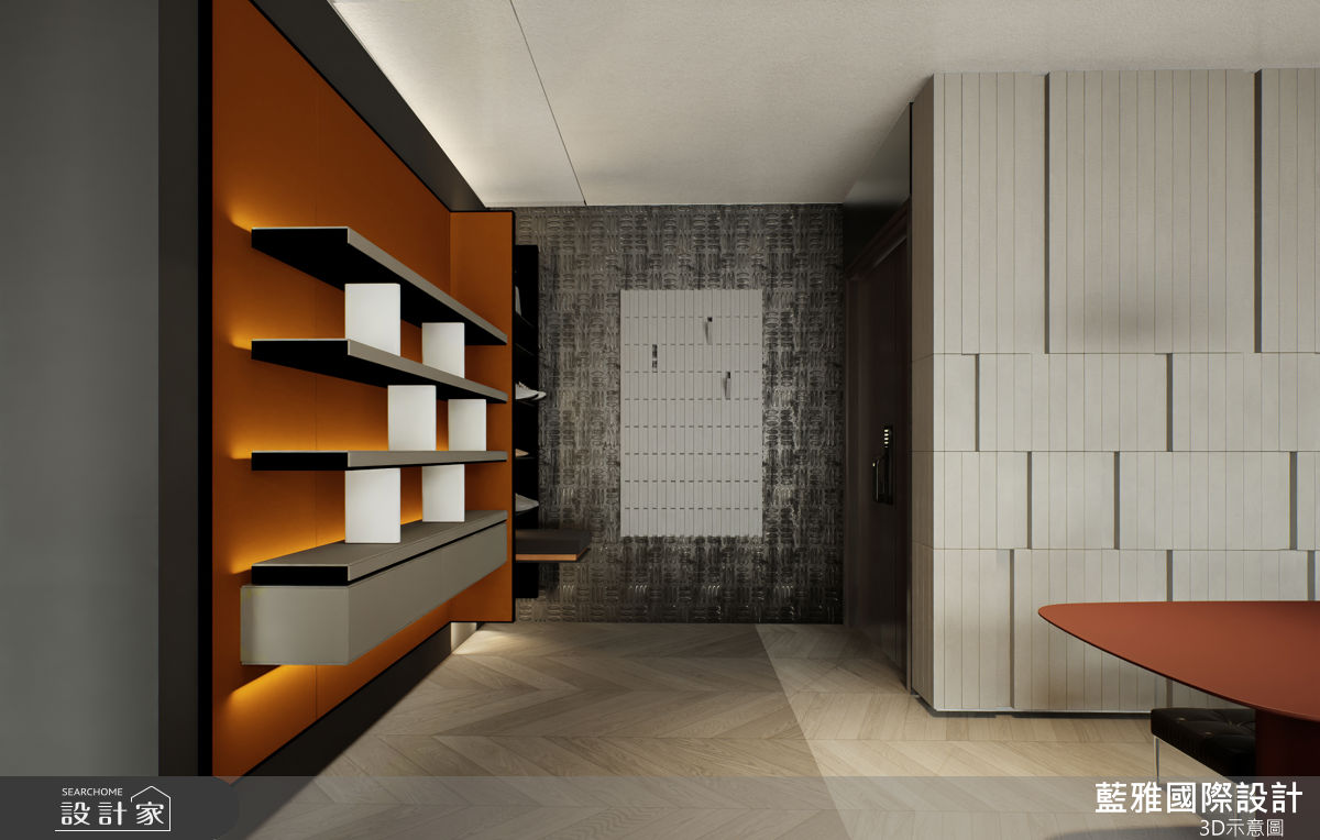27坪新成屋(5年以下)＿現代風玄關餐廳案例圖片＿藍雅國際設計＿藍雅_善化白京A2之2