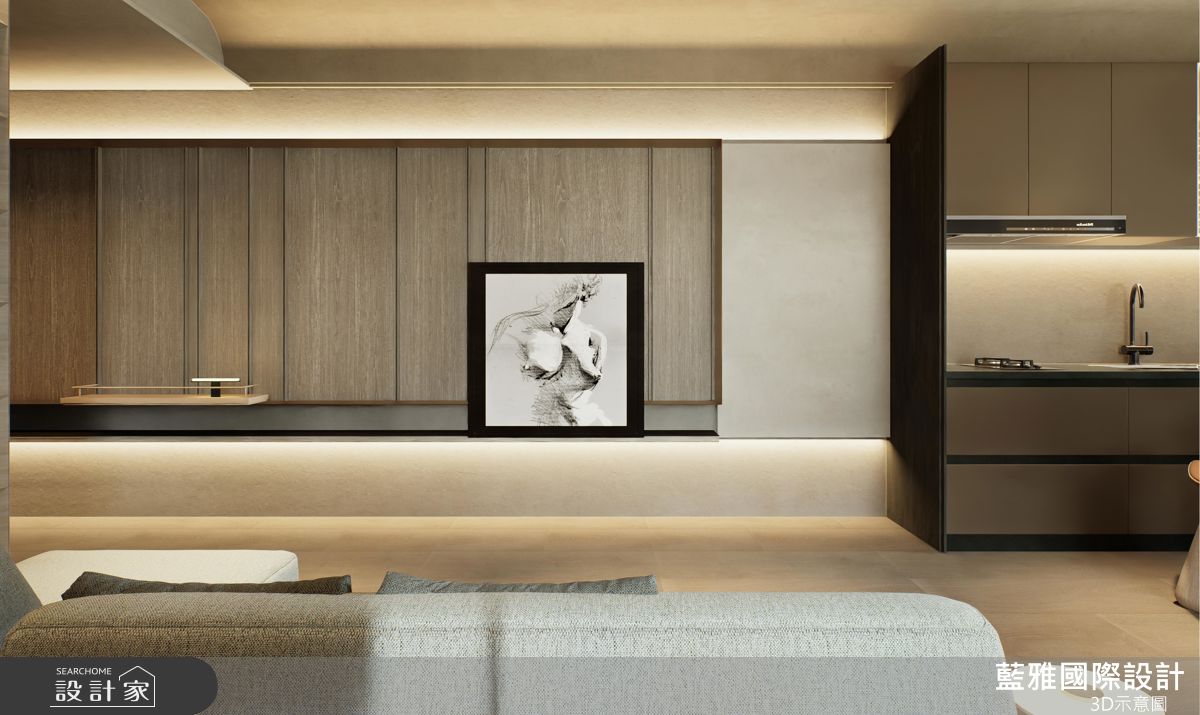 23坪新成屋(5年以下)＿現代風客廳案例圖片＿藍雅國際設計＿藍雅_善化白京A6之6