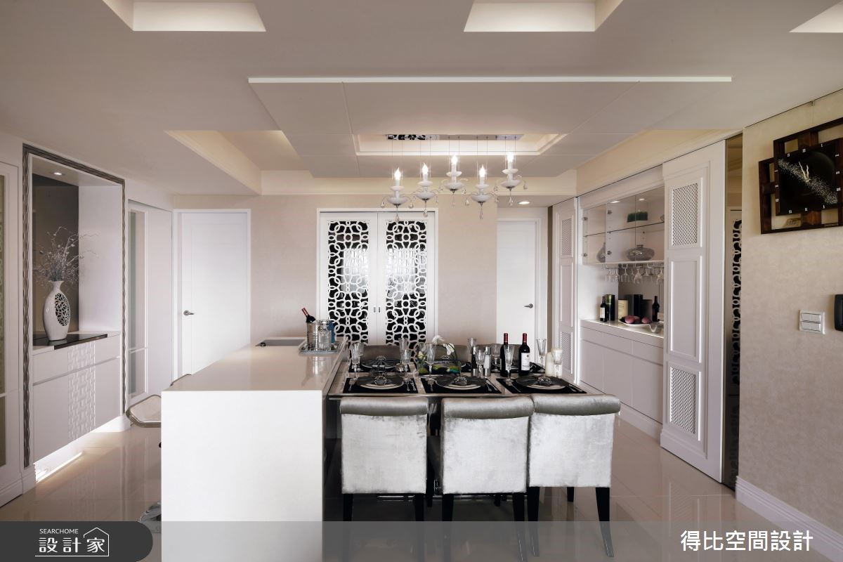 50坪新成屋(5年以下)＿新古典餐廳吧檯案例圖片＿得比空間設計有限公司＿得比_01之8