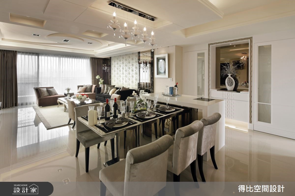 50坪新成屋(5年以下)＿新古典餐廳案例圖片＿得比空間設計有限公司＿得比_01之7