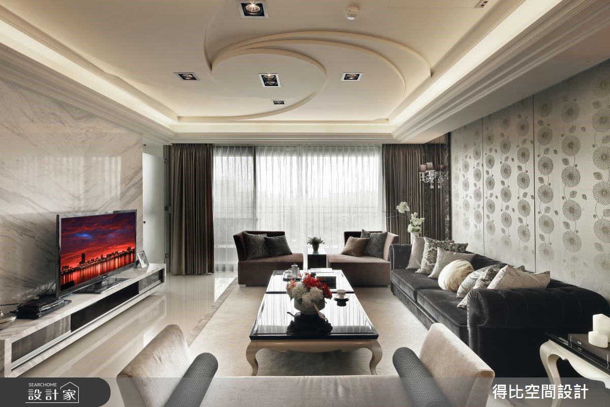 50坪新成屋(5年以下)＿新古典客廳案例圖片＿得比空間設計有限公司＿得比_01之1