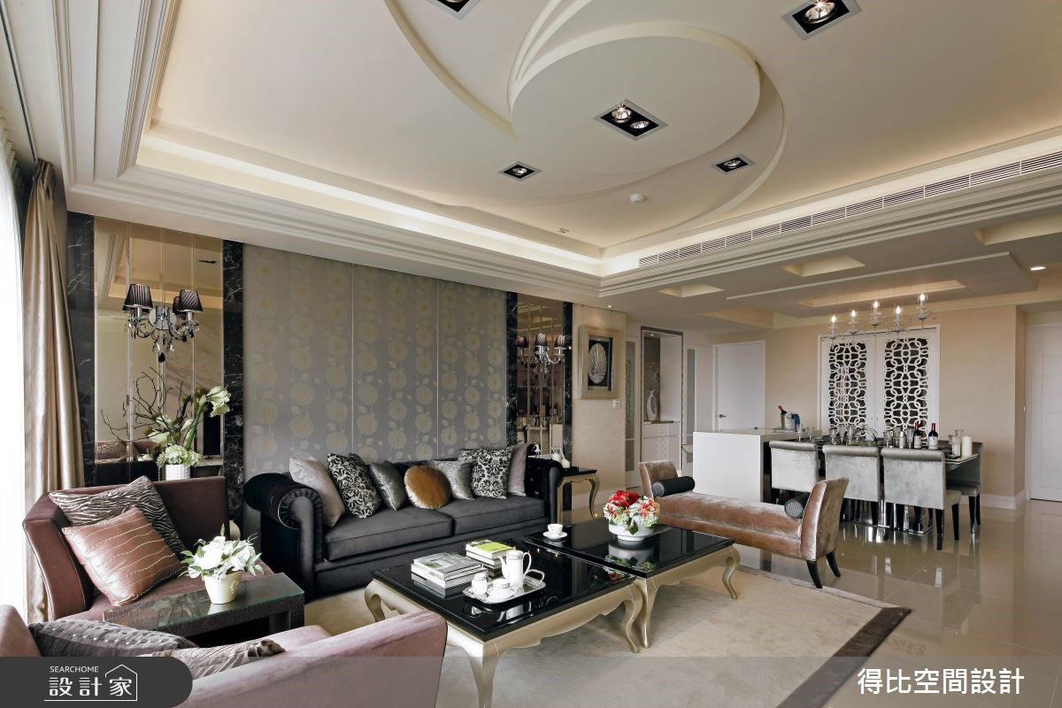 50坪新成屋(5年以下)＿新古典客廳案例圖片＿得比空間設計有限公司＿得比_01之3
