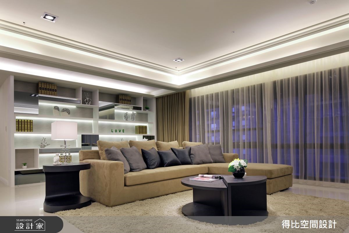 50坪新成屋(5年以下)＿新古典客廳案例圖片＿得比空間設計有限公司＿得比_04之2