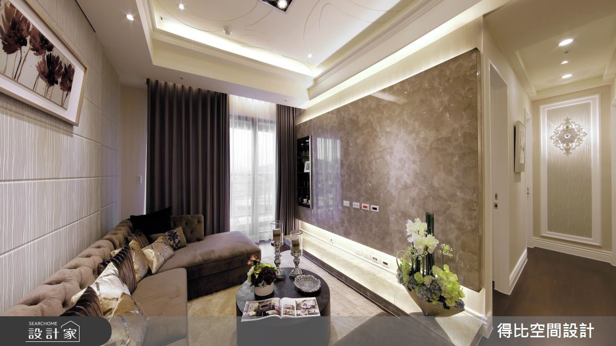 27坪新成屋(5年以下)＿現代風客廳案例圖片＿得比空間設計有限公司＿得比_05之1