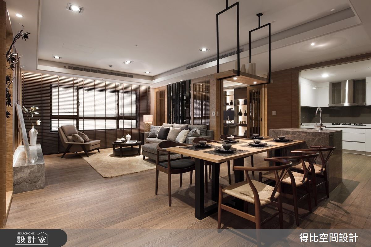 42坪新成屋(5年以下)＿現代風客廳餐廳案例圖片＿得比空間設計有限公司＿得比_08之3