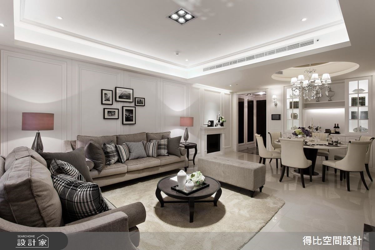 42坪新成屋(5年以下)＿美式風客廳餐廳案例圖片＿得比空間設計有限公司＿得比_09之7
