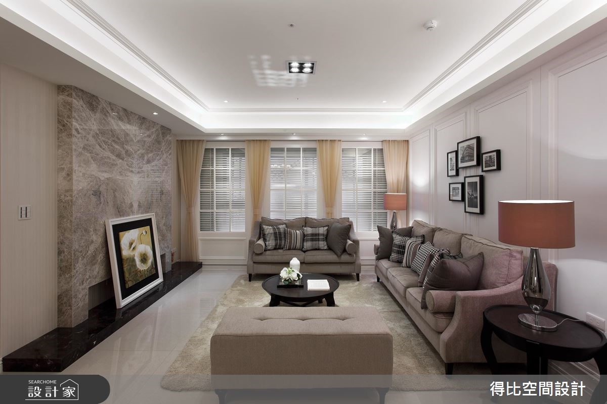 42坪新成屋(5年以下)＿美式風客廳案例圖片＿得比空間設計有限公司＿得比_09之8
