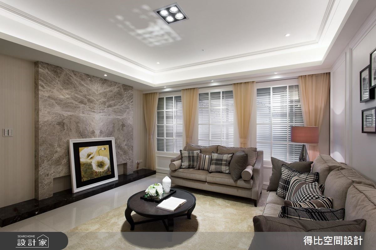 42坪新成屋(5年以下)＿美式風客廳案例圖片＿得比空間設計有限公司＿得比_09之9